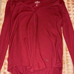 Red hollister lounge tee